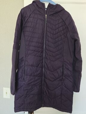 Columbia Sportswear Thermal Coil Women’s Hooded Quilted Coat - Deep Plum